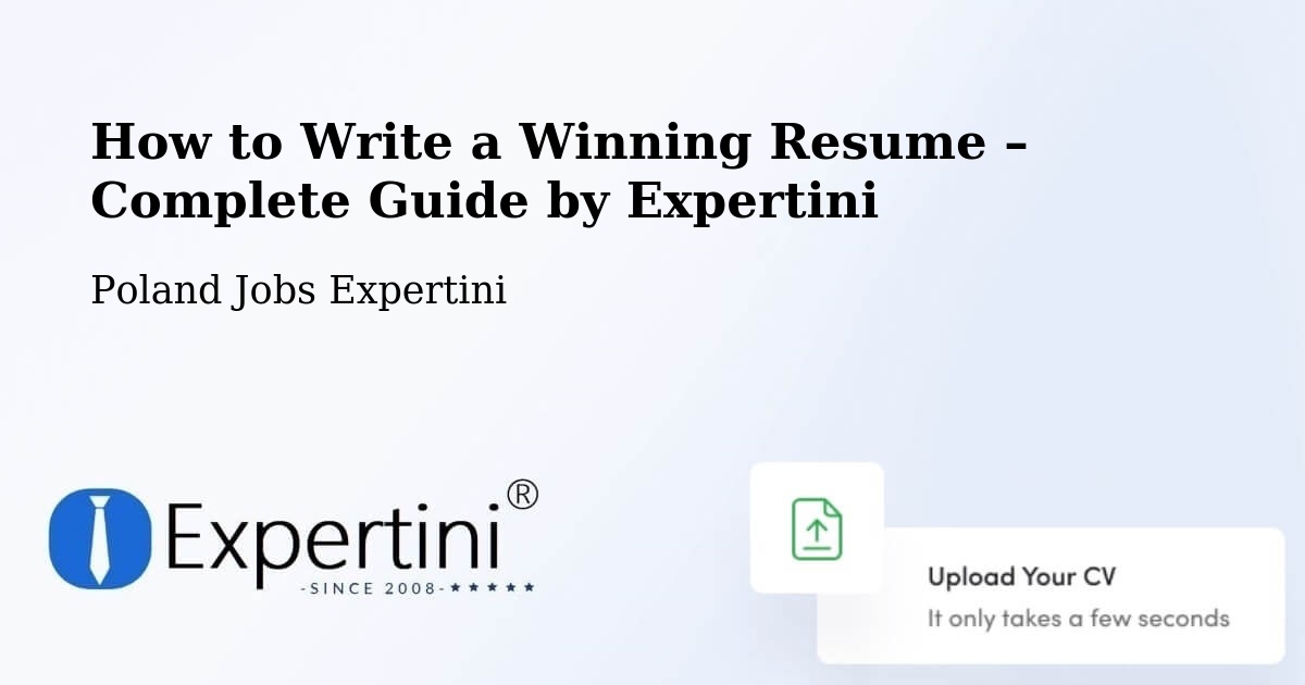 Resume Writing Guide for Job Seekers – Bukowsko - Bukowsko, Poland Jobs Expertini